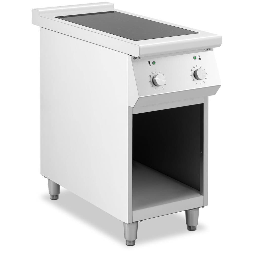 Royal Catering Induktionsplatta - 8500 W - 2 kokytor - 260 °C - Förvaringsutrymme - Royal Catering