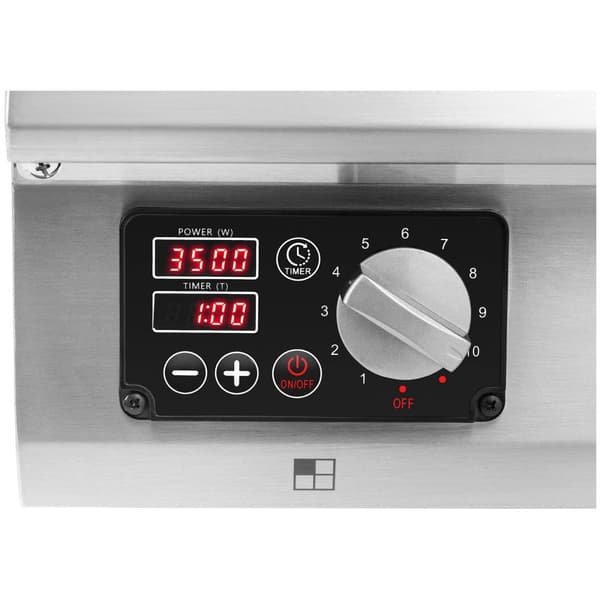 Royal Catering Induktionsplatta - 4 x 20 cm - 10 steg - Timer - 77 x 70 x 25.5 cm - Royal Catering