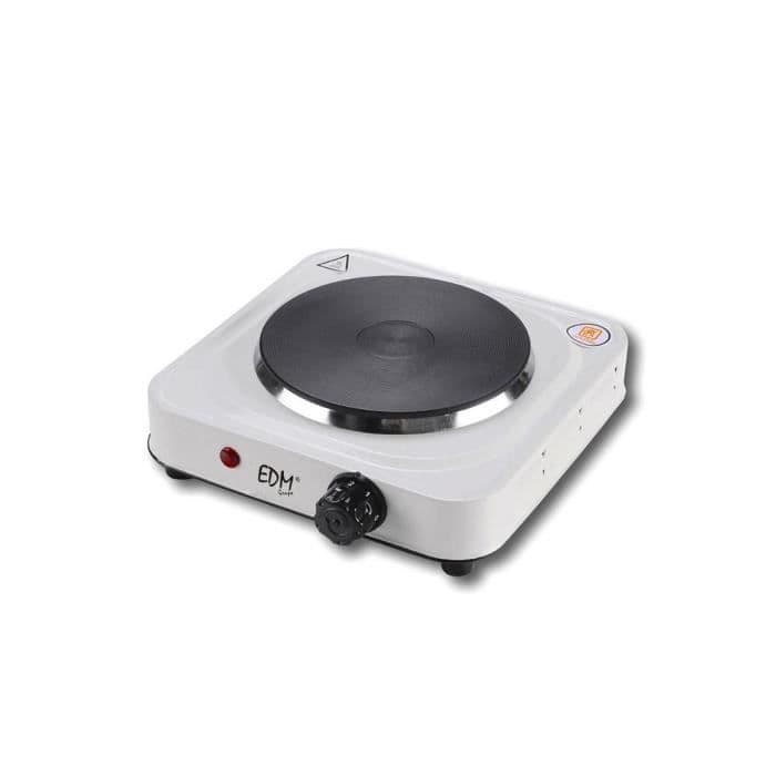Elspis 1500W 1 portabel brännare Vitlackerad EDM Justerbar termostat