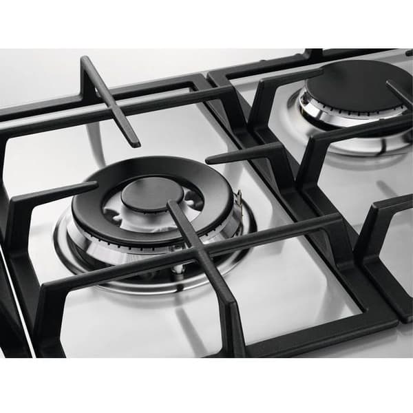 ELECTROLUX KGS7536SX - Inbyggd gashäll - 5 brännare - L 75 x D52cm - Rostfritt stål - Gjutjärn