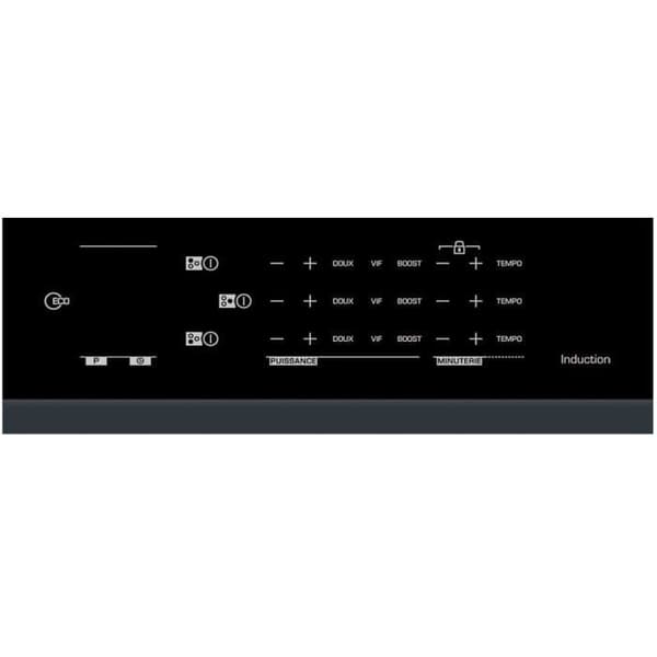 Induktionshäll - SAUTER - SPI4360X - 3 brännare - Touchkontroller - 4 kW