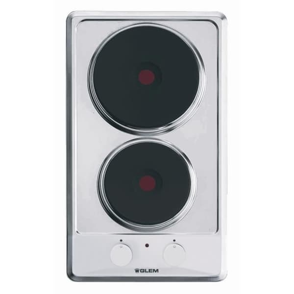 Glem GT320IX elektrisk häll - 2 element - 30 cm - rostfritt stål Rostfritt stål
