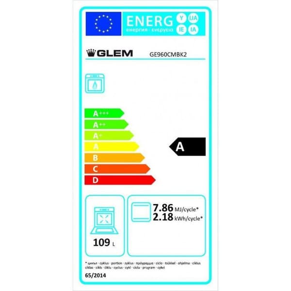 Gasspis GLEM GE960CMBK2 Svart