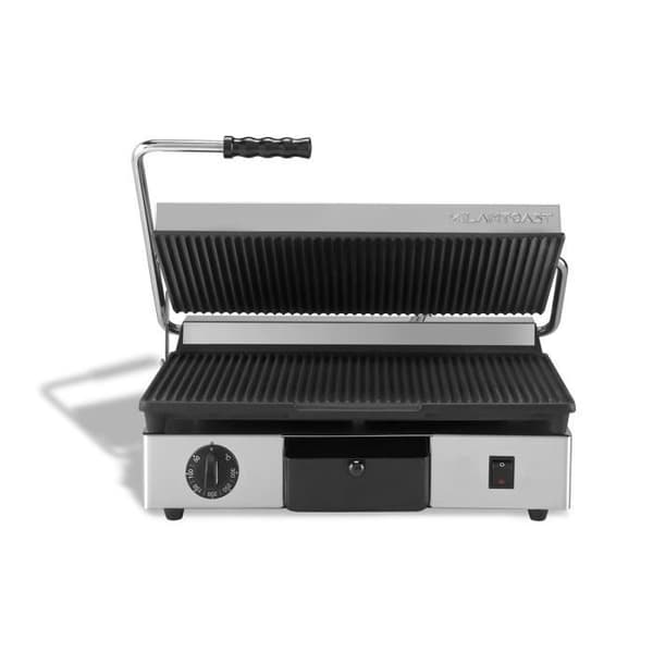 MILANTOAST - Stor räfflad gjutjärnsplatta 220-240V 50 - 60Hz 2,7kw