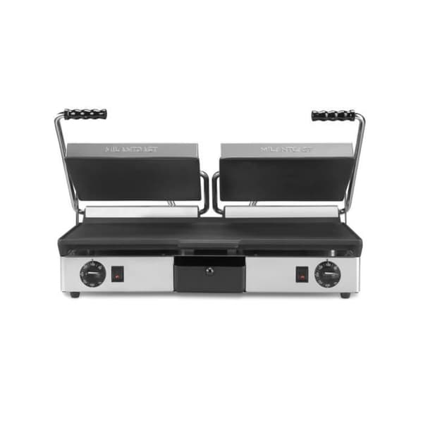 MILANTOAST - Dubbel slät gjutjärnsplatta 220-240v 50 - 60hz 3,5kw