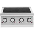 Miniatyrbild 4 av 4: Royal Catering Induktionsplatta - 4 plattor - Ø 12–26 cm - Portabel - Royal Catering
