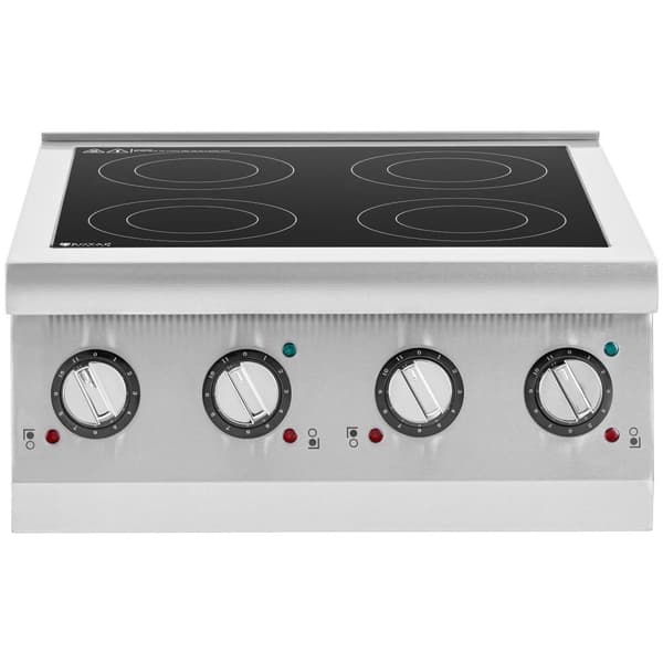 Royal Catering Induktionsplatta - 4 plattor - Ø 12–26 cm - Portabel - Royal Catering