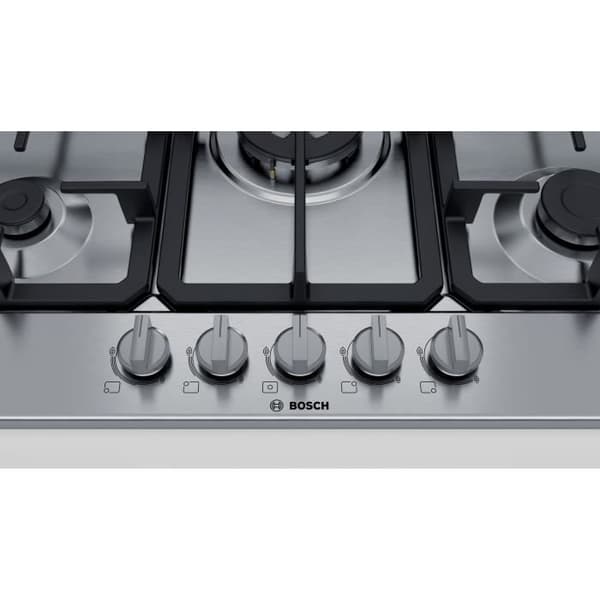 BOSCH - PGQ7B5B90 - Gashäll - 5 zoner - 10800W - 75 cm - Rostfritt stål