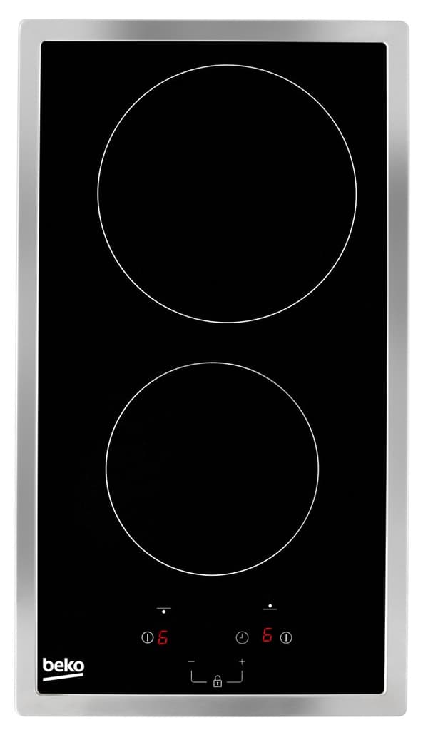 Beko HDMC32400TX keittotaso Ruostumaton teräs Sisäänrakennettu 30 cm Keramiikka 2 vyöhykettä