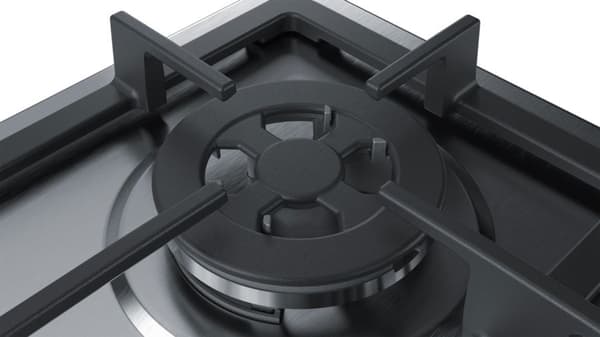Bosch Serie 4 PGH6B5B90 keittotaso Ruostumaton teräs Sisäänrakennettu kaasu 4 vyöhykettä