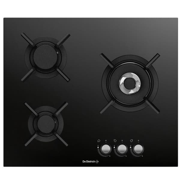 De Dietrich Gashäll 65cm 3 brännare 7400w svart - DPG3501B Svart