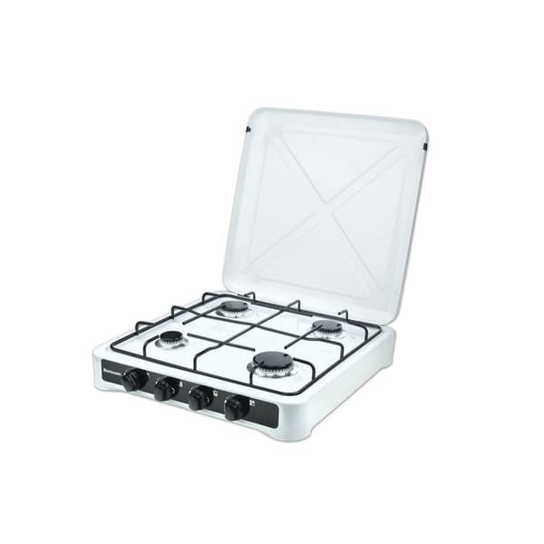 Bordplade Gas Ravanson K-04T [4 zone(r)] Sort, Hvid