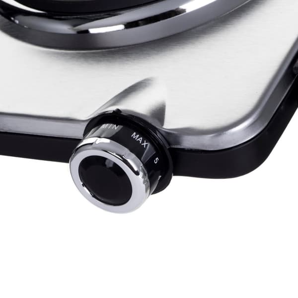 Clatronic DKP 3668 E Sort, Rustfrit stål Bordplade Forseglet plade 2 zoner