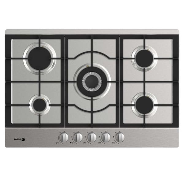 Häll - FAGOR - FAG6650X - 5 element - Elektronisk tändning - Gjutjärn Rostfritt stål