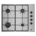 Pikkukuva 3 / 6: Beko Kaasuliesi Liesi Higg64103sxn 60 Cm 4 Polttimet Hopeinen