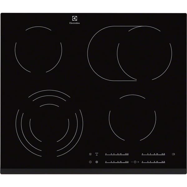 Electrolux EHF6547FXK spishäll Svart Inbyggd 4 zon(er)