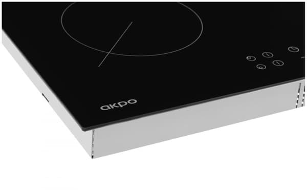 Keramisk kogeplade Akpo PKA 58008/2 sort 4 zone(r)