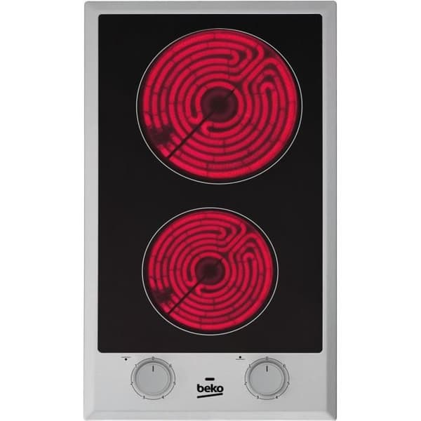 BEKO HDCC32200X keramikhäll - 2 brännare - Touchkontroller - Modulområde - Svart