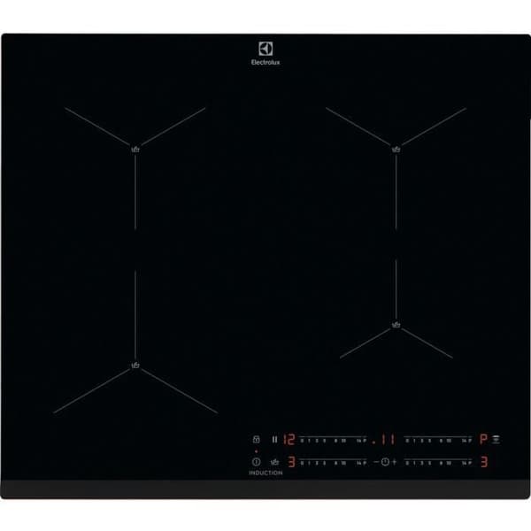 Induktionshäll - ELECTROLUX - 4 zoner - 59x52cm - EIS62443 - 7200W - SenseBoil-teknik - 4 boosters - Svart Svart