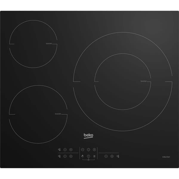 Beko Induktion Kogeplade Hii63205mt 3 Brændere 60 Cm Sort