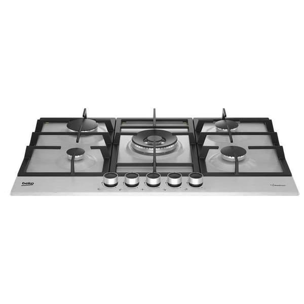 Gasolhäll - Beko - HIAW75225S - 5 brännare - Bredd 75 cm - Rostfritt stål