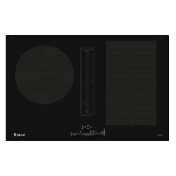 Balay Induktion Kogeplade 3ebc989lu 4 Brændere Med Udtrækker 80 Cm Sort Sort