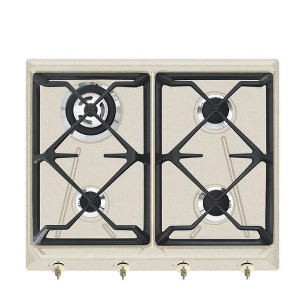 Smeg SRV864AVOGH2, Inbyggd, Gasspis, Havre, Gjutjärn, 1100 W, Rund