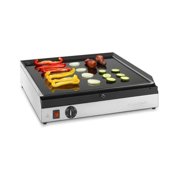 MILANTOAST - Maxi stektopp i slätt keramiskt glas 51x54cm 220-240V 50 / 60Hz 2,8kw