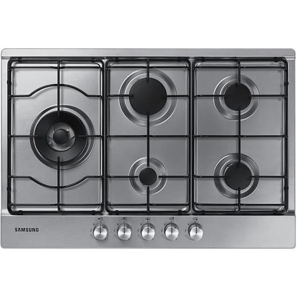 Gasspis - Samsung - NA75M3130AS - Rostfritt stål - 5 brännare - Svart Svart, Rostfritt stål