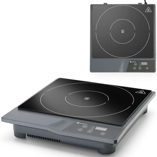 Økonomisk 1800W induktionskomfur - Hendi 239209