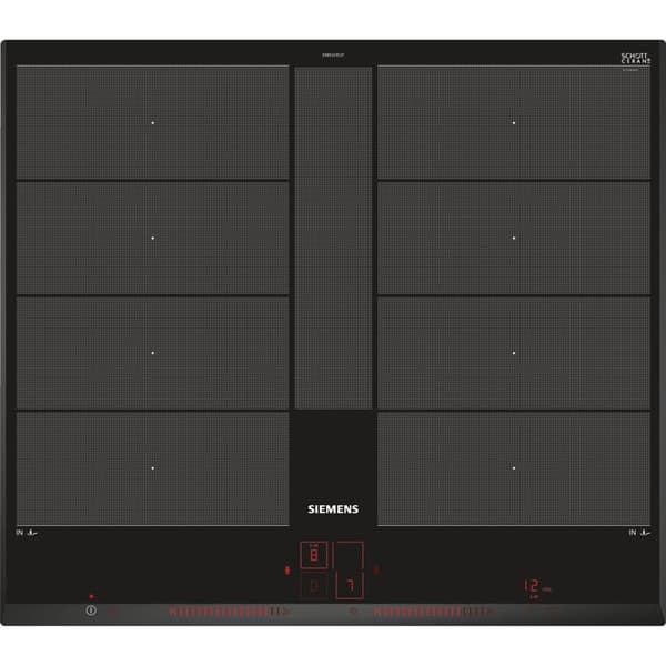 60cm induktionshäll - SIEMENS - 4-brännare - 59,2 x 52,2 cm - Svart - IQ700 - EX651LYC1F Svart