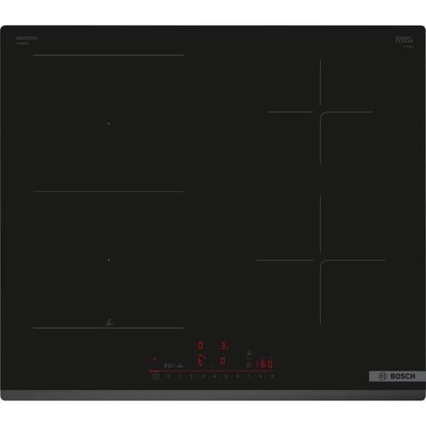 60cm induktionshäll - BOSCH SER6 - PVS63KHC1E Svart - 4-brännare - Home Connect - L592xD522 mm Sort