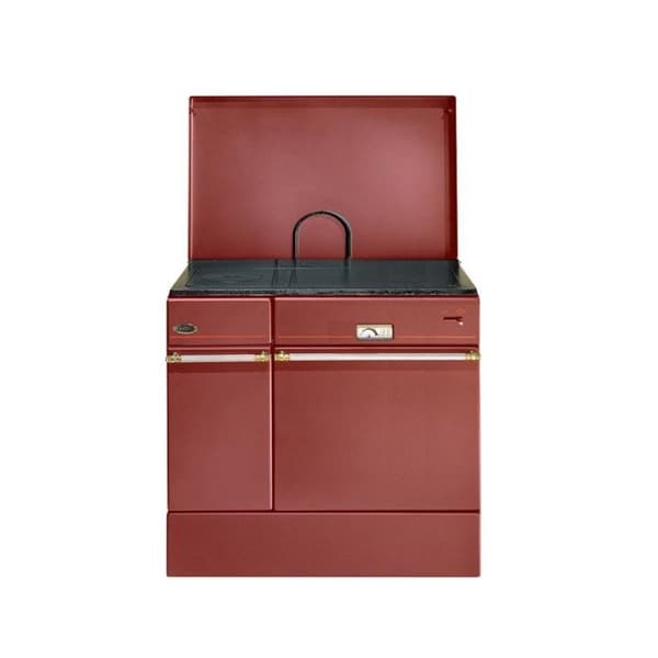 Vedspis - GODIN - 240163CARMINPOLI - Bredd 85 cm - Effekt 10,5 KW - Verkningsgrad 76,4%