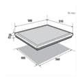 Miniatyrbild 3 av 3: Vitrokeramikhäll - BRANDT BPV6410B - 4 brännare - Radiant - Svart