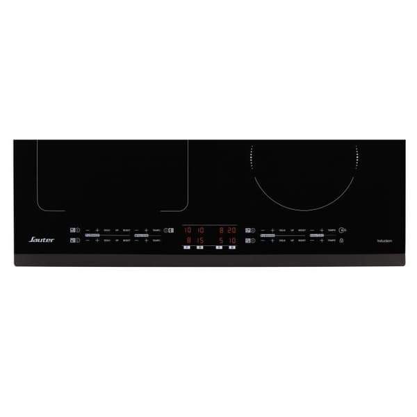 SAUTER Induktionshäll - 4 brännare - L60 x D51cm - SPI4664B - 7200W - Glasbeläggning - Svart