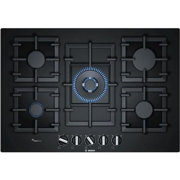 BOSCH gashäll - Modell 218533 - 5 element - Svart glas Svart