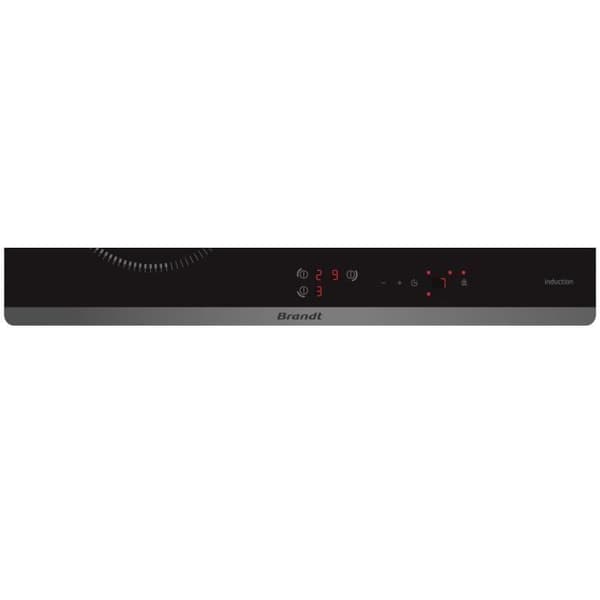 BRANDT induktionshäll - 3 zoner - 7200 B - L 58 x D 51 cm - Glasbeläggning - Svart - BPI6315B