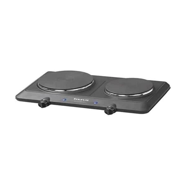 VIT OCH BRUNT - Spis - 2 brännare - 2250W - Volcano duo - svart