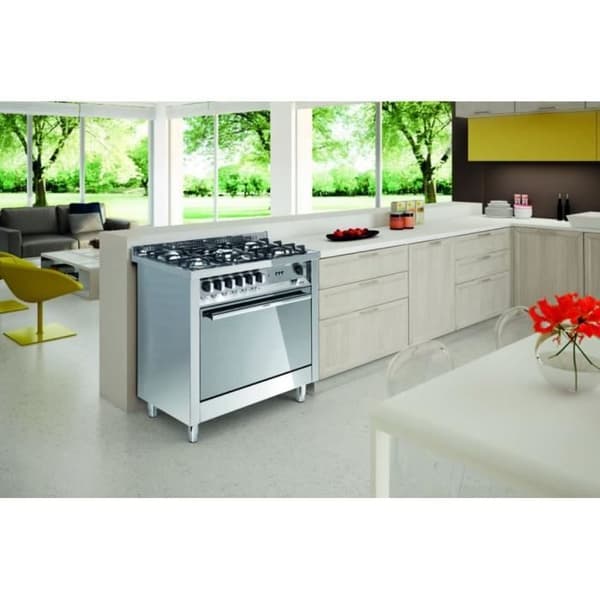 LOFRA™ M76MF-C spis - 70x60 - 5 gasbrännare - Multifunktionsugn - Rostfritt stål Gas A