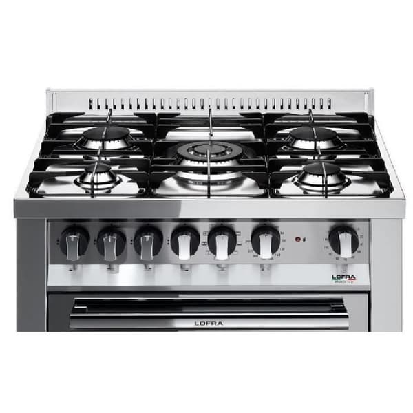 LOFRA™ M76MF-C spis - 70x60 - 5 gasbrännare - Multifunktionsugn - Rostfritt stål Gas A