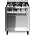Miniatyrbild 1 av 6: LOFRA™ M76MF-C spis - 70x60 - 5 gasbrännare - Multifunktionsugn - Rostfritt stål Gas A