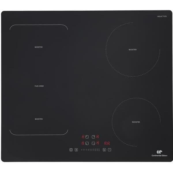 CONTINENTAL EDISON induktionshäll - CETI4ZFLEXB1 - 7200 W - 1 flexzon - Svart