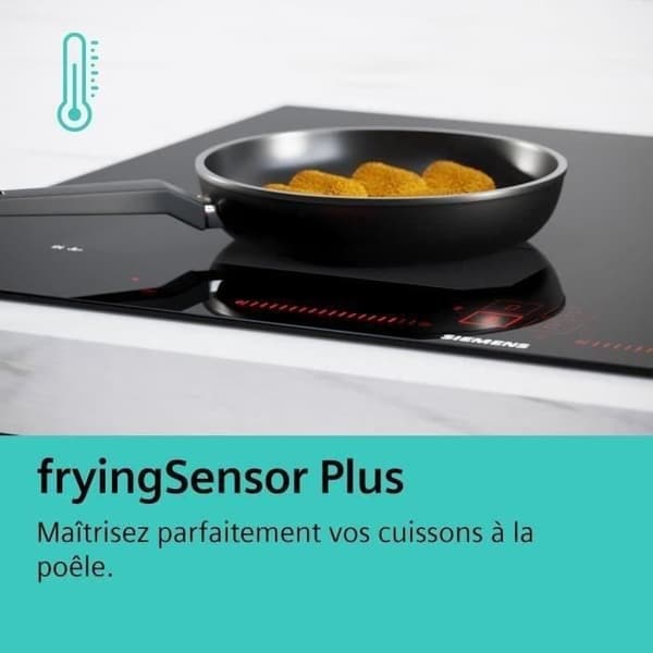 Induktionshäll - SIEMENS - IQ700 - 4 brännare - 60 cm - Svart - Dual LightSlider