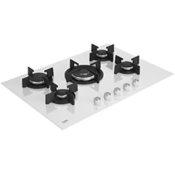 Beko HILW75222SW Inbyggd vit gashäll - Hällar (Inbyggd, gas, glas, vit, 1000 W, rund)