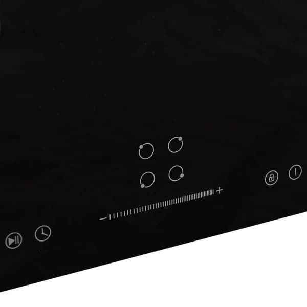 Induktionshäll med 4 plattor touchkontroll glas 77 cm 7000 W