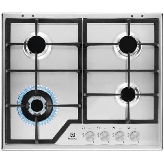 Electrolux KGS6436SX, Inbyggd, Gasspis, Rostfritt stål, Rostfritt stål, 1000 W, Rund Rostfritt stål