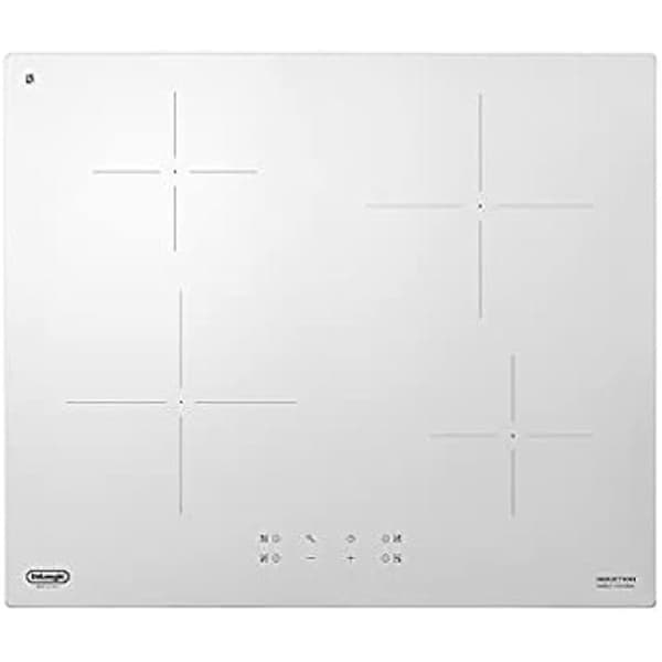 DE'LONGHI PIB 62 induktionshäll - 60cm 4 zoner - Touch Control timer - Vitt glas
