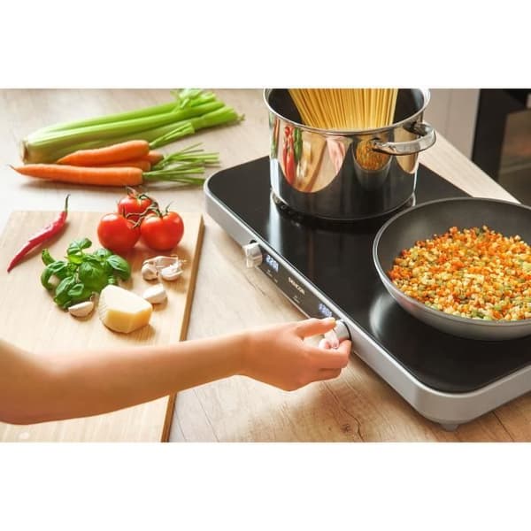 Infraröd häll - SENCOR - SCP 2803BK SmoothCook - 3500 W - 2 keramiska brännare - Svart