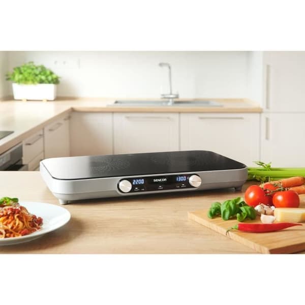 Infraröd häll - SENCOR - SCP 2803BK SmoothCook - 3500 W - 2 keramiska brännare - Svart