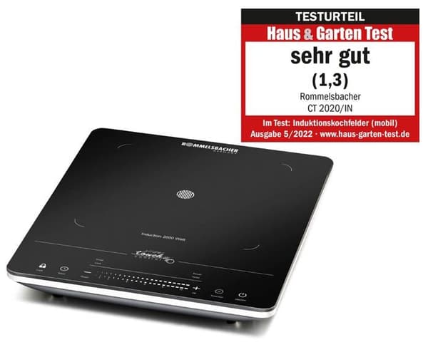 Rommelsbacher - CT2020/IN - CT 2020/IN häll Svart Bänkskiva 29,5 cm Häll med induktionszon 1 zon(er)